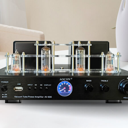 AOCON Retro Hi-Fi Audio Stereo Tube Amplifier