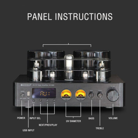 AOSIBAO AV889 200W Hi-Fi Audio Stereo Tube Amplifier